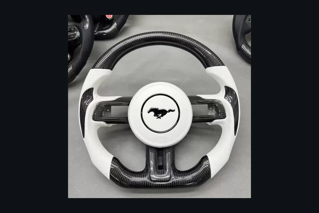 Ford Carbon Fiber Steering Wheel | BRONFELD Ford Carbon Fiber Steering Wheel — Custom Steering Wheel