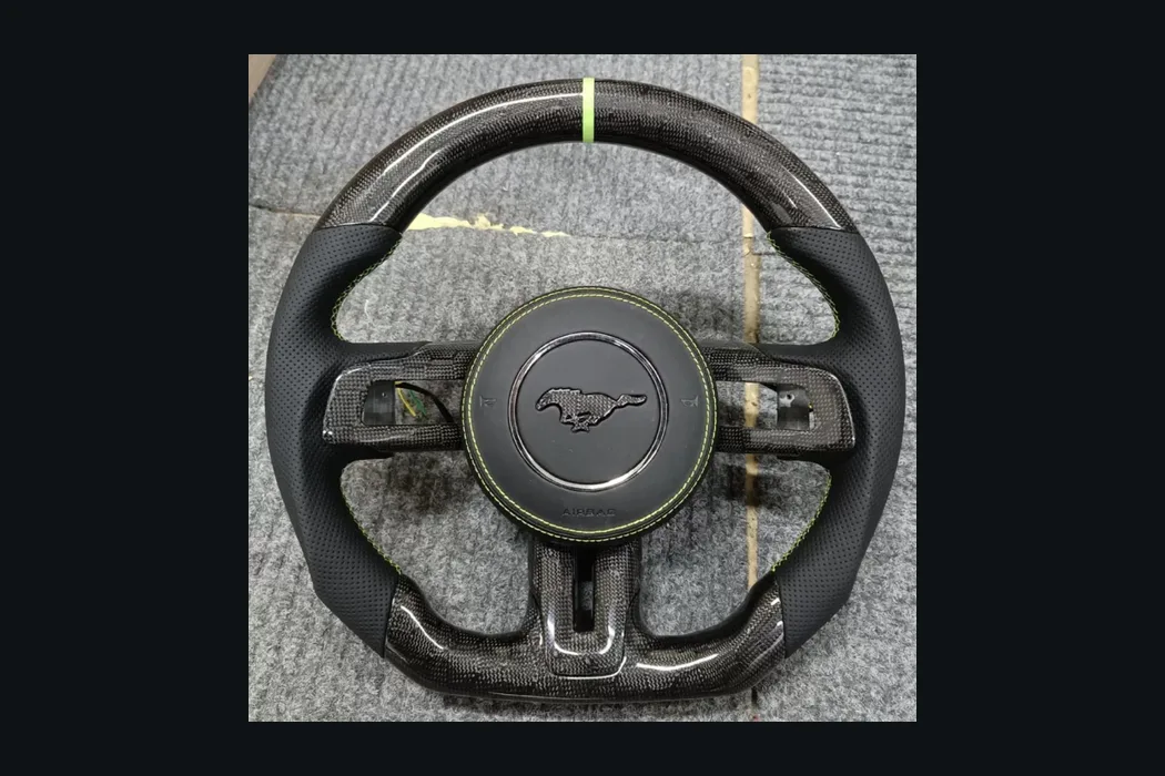 Ford Mustang 12 O'Clock Carbon Fiber Wheel — Custom Steering Wheel