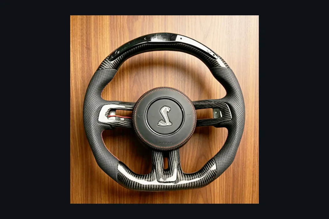 Ford LED Carbon Fiber Steering Wheel — Custom Steering Wheel